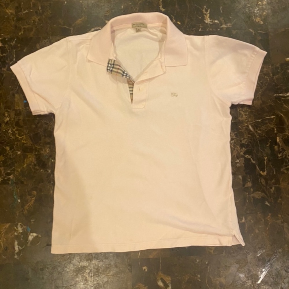 Burberry Pink Slim Fit Polo Shirt